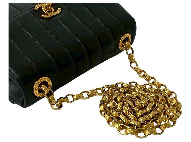 Borsa a Spalla in Pelle di Agnello Coco di Chanel Nero - vista 4