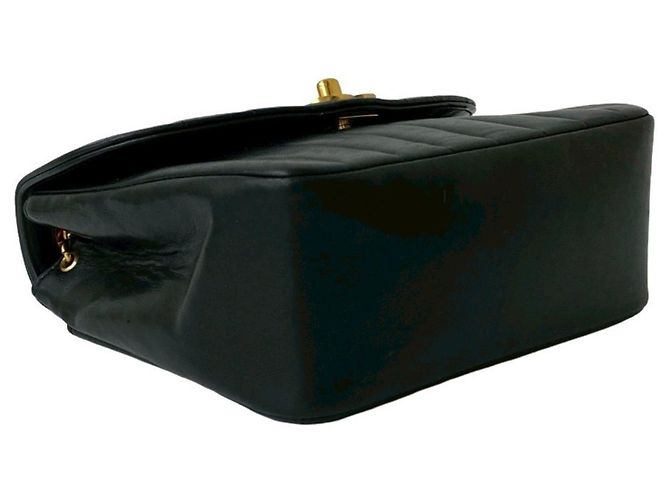 Borsa a Spalla in Pelle di Agnello Coco di Chanel Nero - vista 7