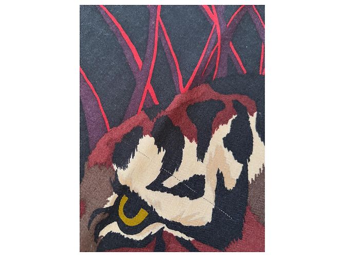 Chale Hermès 140 Tyger Tyger Multicor - vista 7