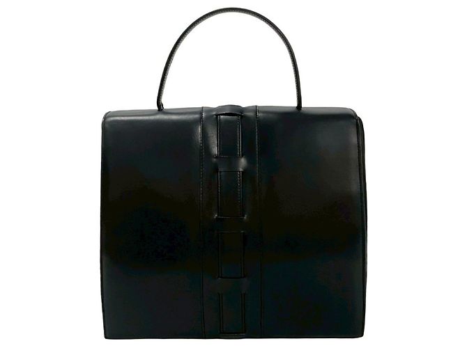 Céline Bolso tote de cuero negro Celine - vista 4