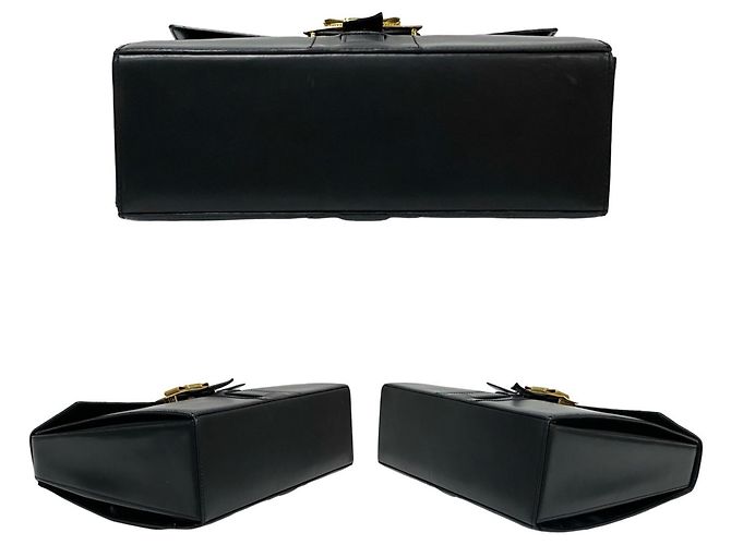 Céline Bolso tote de cuero negro Celine - vista 6