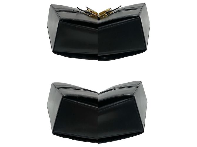 Céline Bolso tote de cuero negro Celine - vista 7