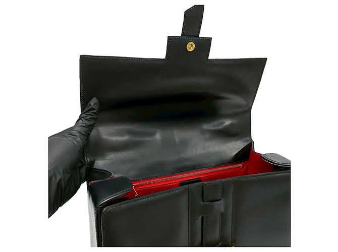 Céline Bolso tote de cuero negro Celine - vista 8