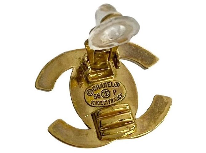 Chanel Coco Mark Clip Ohrringe Golden - Ansicht 2