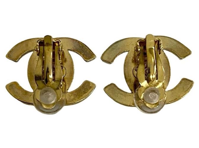 Chanel Coco Mark Clip Ohrringe Golden - Ansicht 5