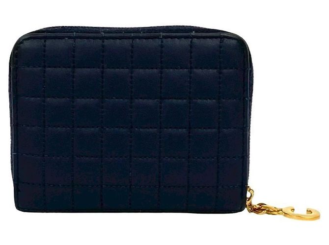 Céline Celine C Charm Kompaktgeldbörse Marineblau - Ansicht 2