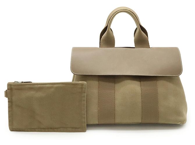 Hermès Borsa tote Hermes Valparaiso PM Taupe - vista 2
