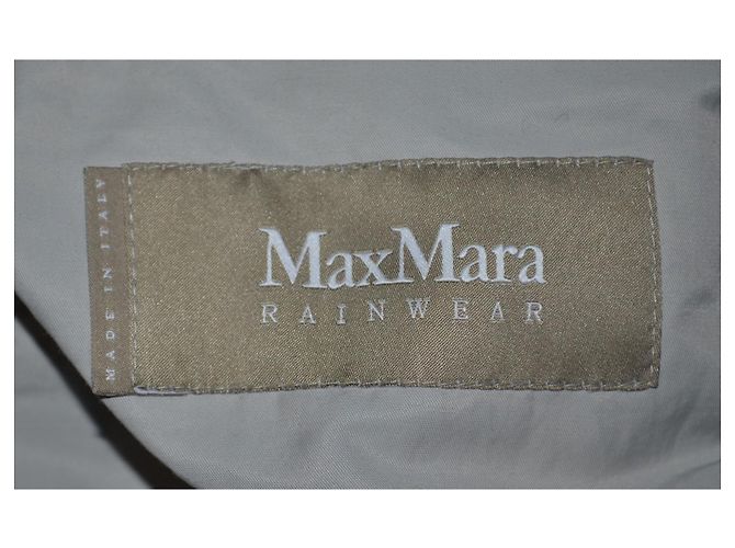 Trench Max Mara in misto cotone grigio - vista 5