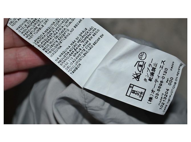 Trench Max Mara in misto cotone grigio - vista 7