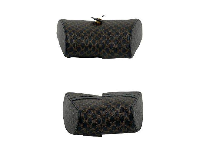 Triomphe Céline Borsa a Spalla Celine Macadam Blason 2 in 1 Marrone Nero - vista 7