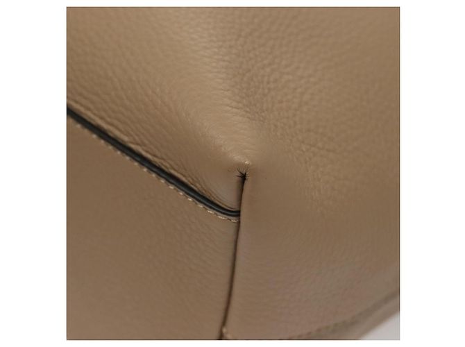 Versace Borsa Tote in Pelle Beige Oro Auth am8882 D'oro - vista 14