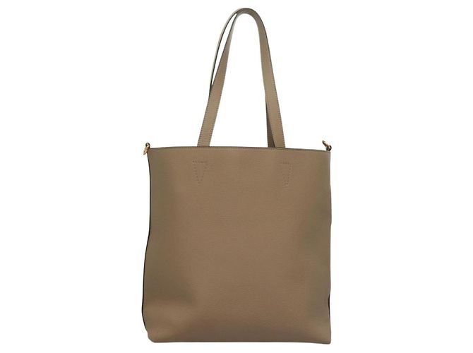 Versace Borsa Tote in Pelle Beige Oro Auth am8882 D'oro - vista 2