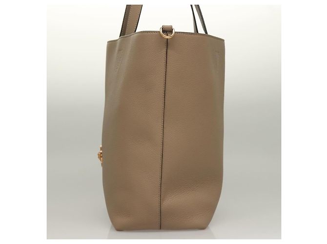 Versace Borsa Tote in Pelle Beige Oro Auth am8882 D'oro - vista 3