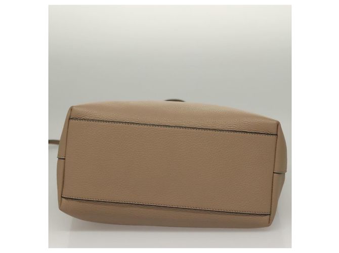 Versace Borsa Tote in Pelle Beige Oro Auth am8882 D'oro - vista 5