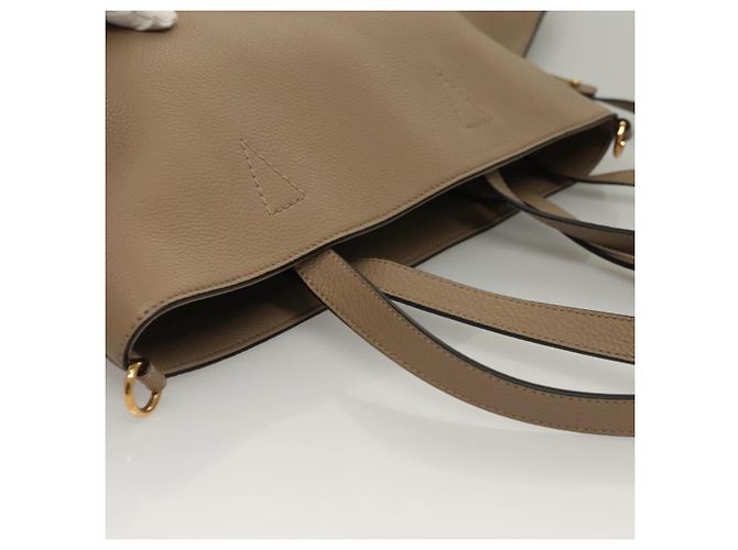 Versace Borsa Tote in Pelle Beige Oro Auth am8882 D'oro - vista 6