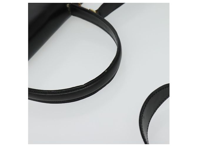 Céline Borsa a mano CELINE in pelle 2 in 1 nera e oro Auth sw1250 Nero D'oro - vista 7