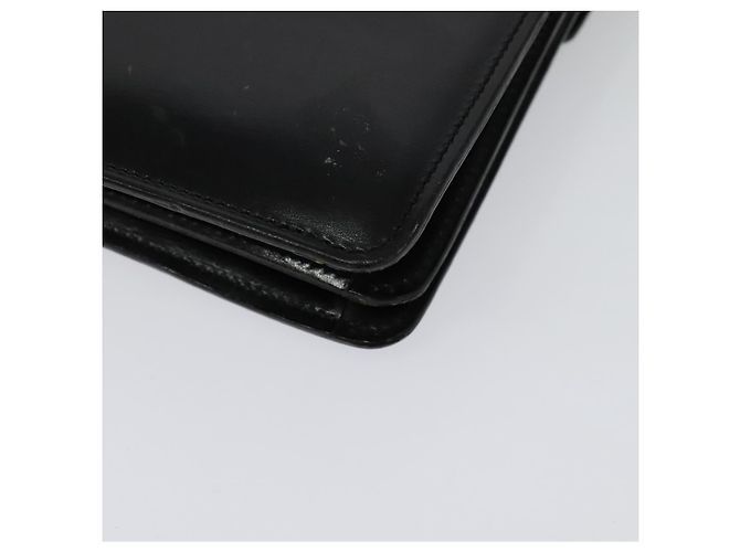 Céline Borsa a mano CELINE in pelle 2 in 1 nera e oro Auth sw1250 Nero D'oro - vista 9