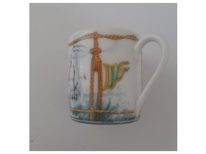Tasses Haubans et soucoupes Bourrasque Hermès Multicolore - vue 6