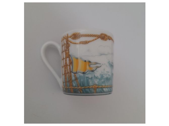 Tasses Haubans et soucoupes Bourrasque Hermès Multicolore - vue 7