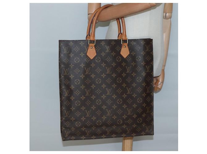 LOUIS VUITTON Borsa Sac Plat Monogram M51140 LV Auth 134040 Monogramma - vista 19