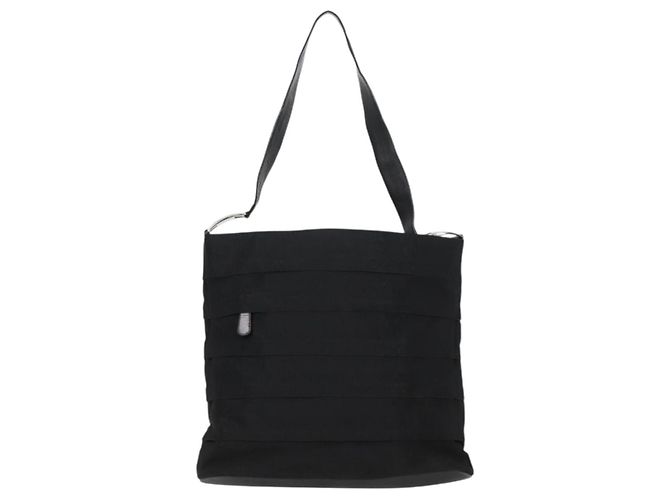 Borsa a Spalla Vala in Tela Nera e Argento di Salvatore Ferragamo Auth bs27291 Nero - vista 13