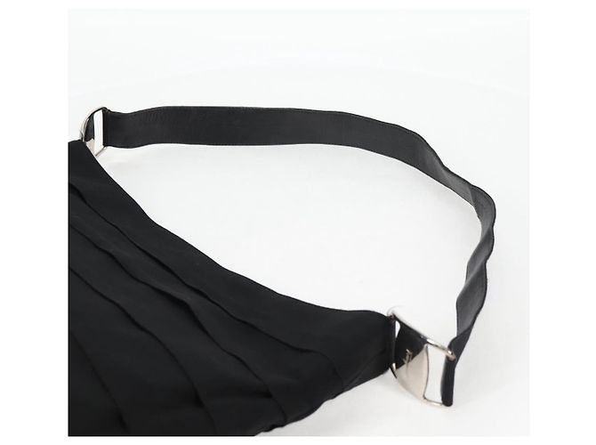 Borsa a Spalla Vala in Tela Nera e Argento di Salvatore Ferragamo Auth bs27291 Nero - vista 14
