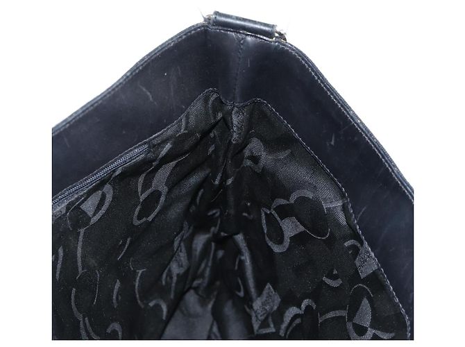 Borsa a Spalla Vala in Tela Nera e Argento di Salvatore Ferragamo Auth bs27291 Nero - vista 19