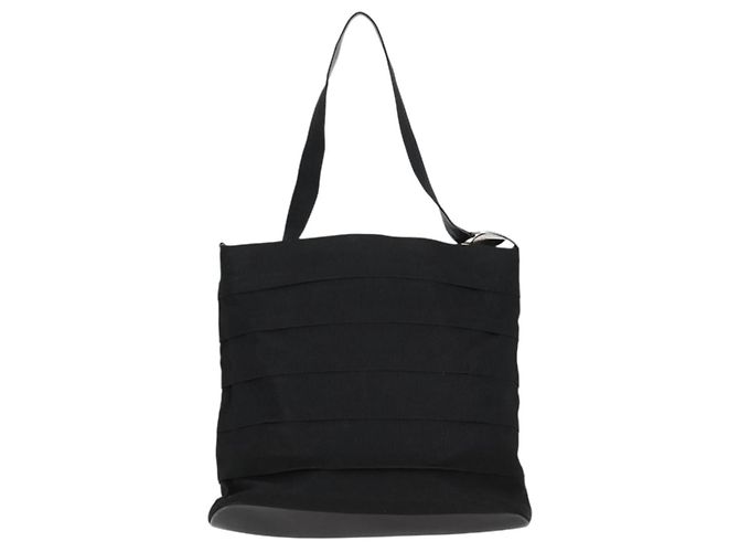 Borsa a Spalla Vala in Tela Nera e Argento di Salvatore Ferragamo Auth bs27291 Nero - vista 2