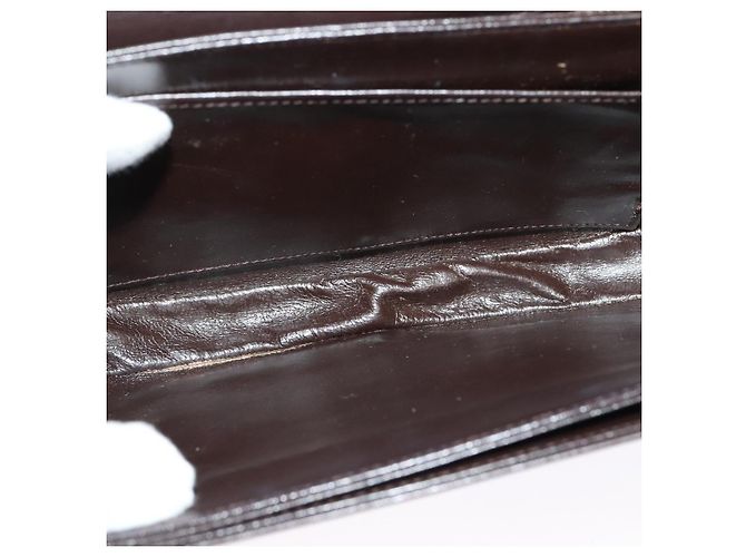 Céline Borsa a Spalla CELINE in Pelle Marrone Oro Auth ep10103 D'oro - vista 11