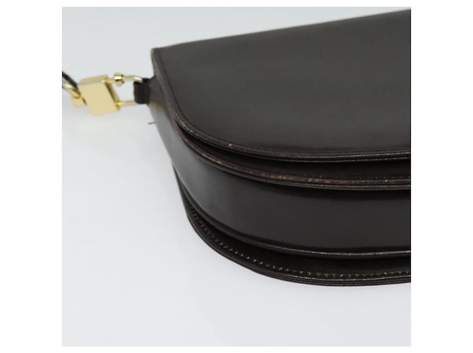 Céline Borsa a Spalla CELINE in Pelle Marrone Oro Auth ep10103 D'oro - vista 15