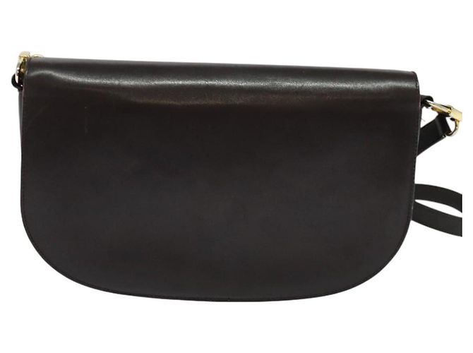Céline Borsa a Spalla CELINE in Pelle Marrone Oro Auth ep10103 D'oro - vista 2