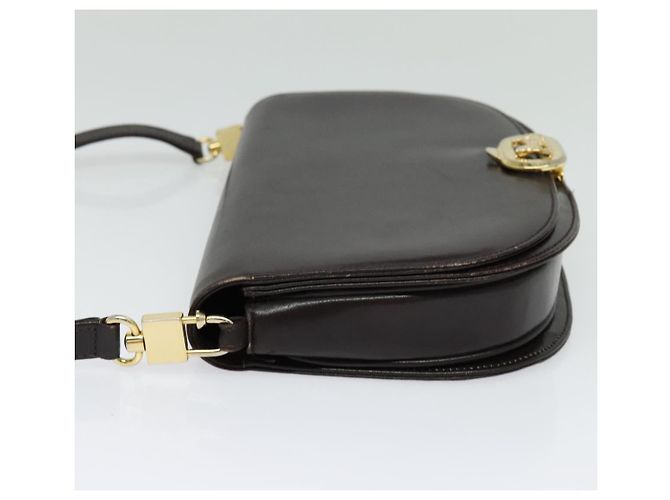 Céline Borsa a Spalla CELINE in Pelle Marrone Oro Auth ep10103 D'oro - vista 3