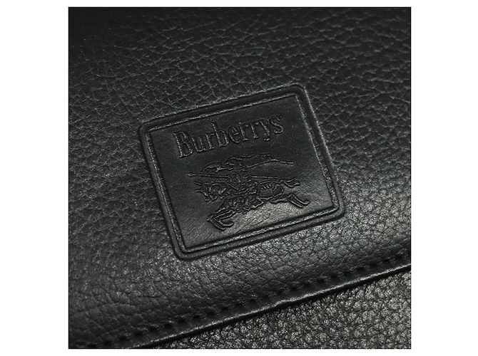 Autre Marque Borsa a Spalla Burberrys in Pelle Nera e Oro Auth ep9991 Nero D'oro - vista 10