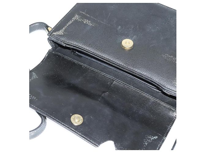 Autre Marque Borsa a Spalla Burberrys in Pelle Nera e Oro Auth ep9991 Nero D'oro - vista 11