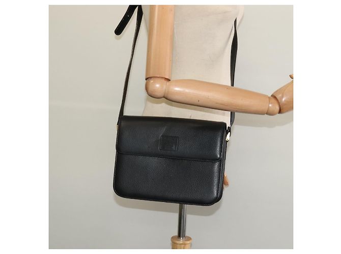 Autre Marque Borsa a Spalla Burberrys in Pelle Nera e Oro Auth ep9991 Nero D'oro - vista 21