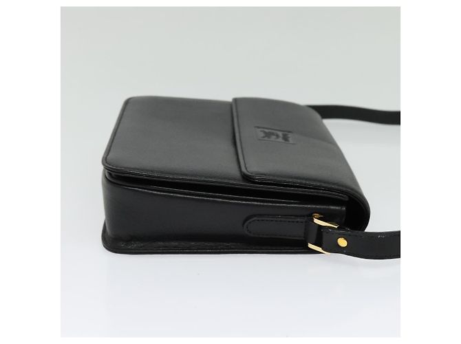 Autre Marque Borsa a Spalla Burberrys in Pelle Nera e Oro Auth ep9991 Nero D'oro - vista 4