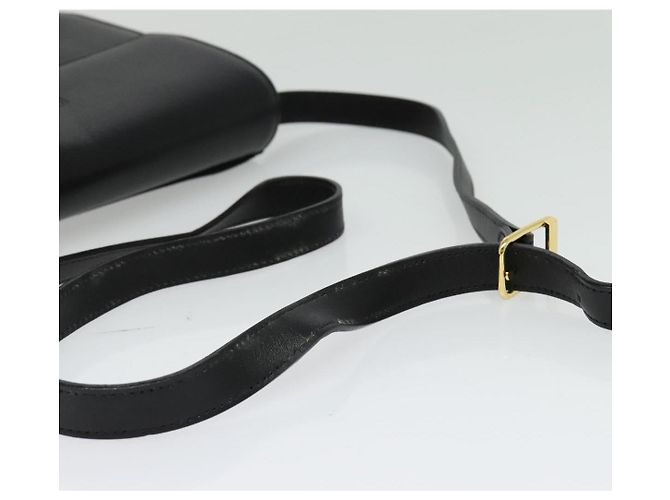 Autre Marque Borsa a Spalla Burberrys in Pelle Nera e Oro Auth ep9991 Nero D'oro - vista 7