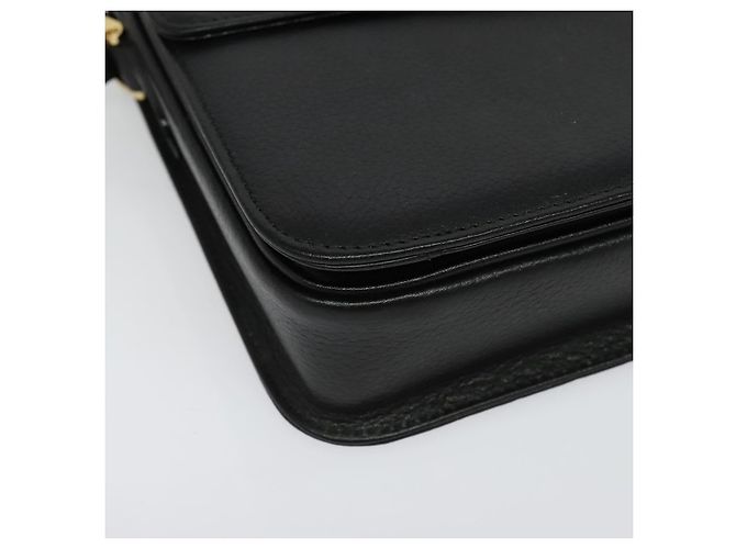 Autre Marque Borsa a Spalla Burberrys in Pelle Nera e Oro Auth ep9991 Nero D'oro - vista 9