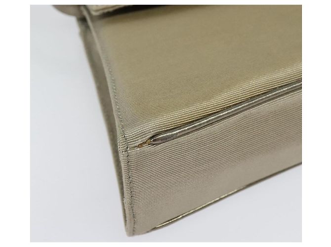 Borsa a mano Salvatore Ferragamo in nylon 2 in 1 grigio oro Auth sw1144 - vista 15