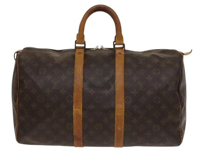 LOUIS VUITTON Borsa Boston Monogram Keepall 45 M41428 LV Auth 135596 Monogramma - vista 13