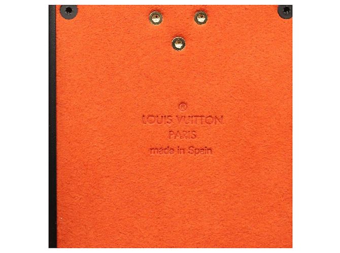 CUSTODIA PER iPHONE XS LOUIS VUITTON Cat Eye Trunk Trasformata Nera M63891 Auth ar13719 Nero - vista 18