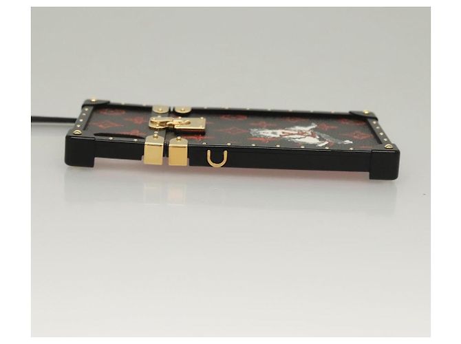 CUSTODIA PER iPHONE XS LOUIS VUITTON Cat Eye Trunk Trasformata Nera M63891 Auth ar13719 Nero - vista 4