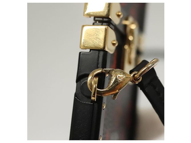 CUSTODIA PER iPHONE XS LOUIS VUITTON Cat Eye Trunk Trasformata Nera M63891 Auth ar13719 Nero - vista 9