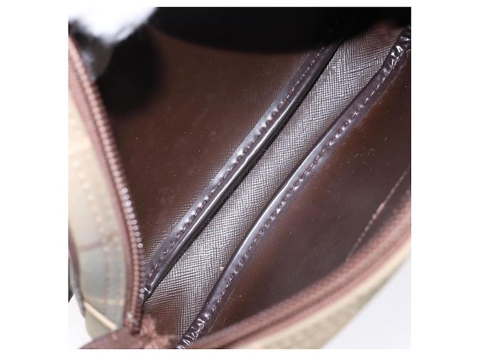 Autre Marque Borsa a Spalla Burberrys Nova Check in Tela Beige Oro Auth ep9949 D'oro - vista 11