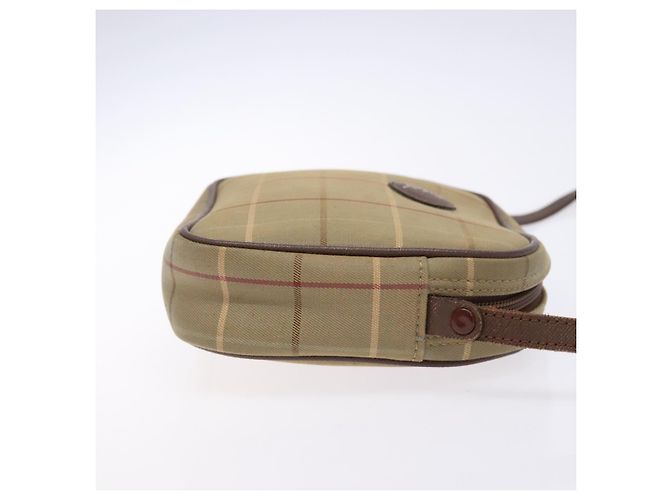 Autre Marque Borsa a Spalla Burberrys Nova Check in Tela Beige Oro Auth ep9949 D'oro - vista 3