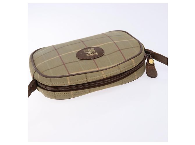Autre Marque Borsa a Spalla Burberrys Nova Check in Tela Beige Oro Auth ep9949 D'oro - vista 6