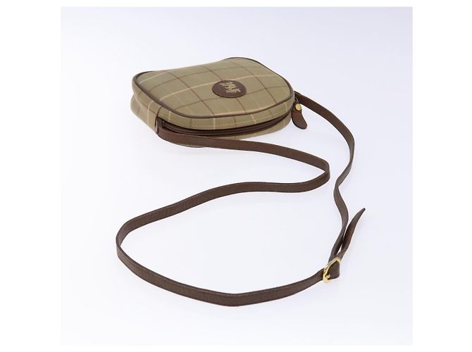 Autre Marque Borsa a Spalla Burberrys Nova Check in Tela Beige Oro Auth ep9949 D'oro - vista 7