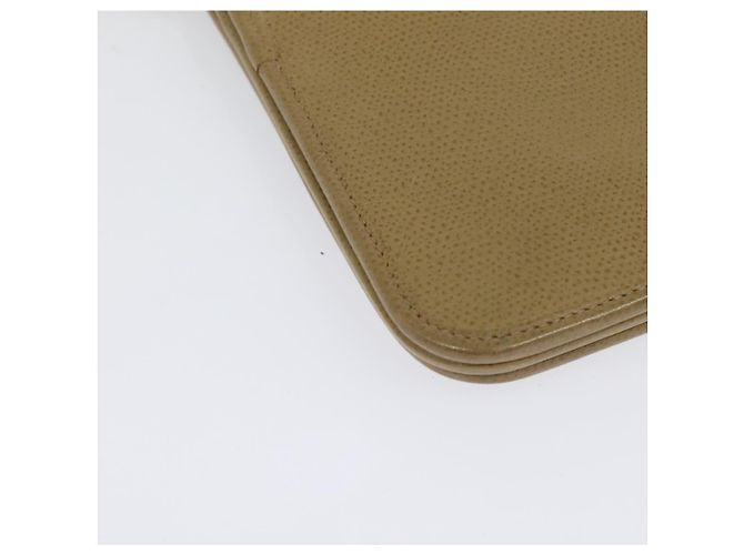 Borsa a Spalla con Catena in Pelle Beige Oro Christian Dior Auth ep9978 D'oro - vista 15