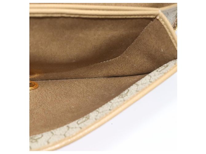 Borsa a Spalla con Catena in Pelle Beige Oro Christian Dior Auth ep9978 D'oro - vista 19