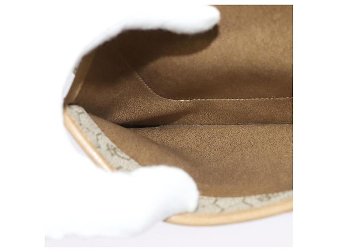 Borsa a Spalla con Catena in Pelle Beige Oro Christian Dior Auth ep9978 D'oro - vista 20